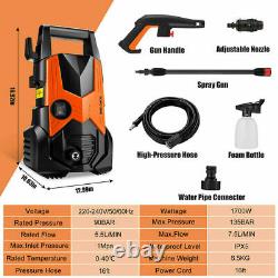 Electric Pressure Washer High Power Jet 2850 PSI/135 BAR Water Wash Patio Car UK
