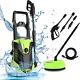 Electric Pressure Washer Jet Wash Patio High Power Cleaner 2000w 3000psi 150bar