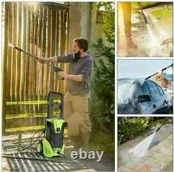 Electric Pressure Washer Jet Wash Patio High Power Cleaner 2000W 3000psi 150bar