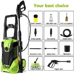 Electric Pressure Washer Jet Wash Patio High Power Cleaner 2000W 3000psi 150bar