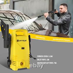 Electric Pressure Washer Power Washer Quick Connect Nozzle Foam Cannon+7m Hose