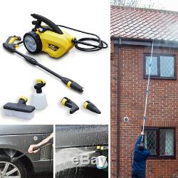 Electric Pressure Washer with Telescopic Lance 1500psi Water Power Jet Sprayer