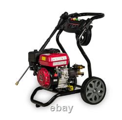 Excel Power Petrol Pressure Washer 2900PSI Max flow 9.2LPM 8 metre hose 5 Nozzle