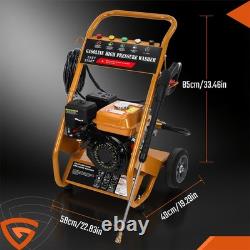 GEARZAAR 6.5HP Petrol Pressure Washer 3950 PSI High Power Jet Wash + 5 Nozzles