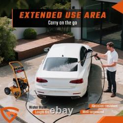 GEARZAAR 6.5HP Petrol Pressure Washer 3950 PSI High Power Jet Wash + 5 Nozzles