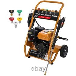 GEARZAAR 6.5HP Petrol Pressure Washer 3950 PSI High Power Jet Wash + 5 Nozzles