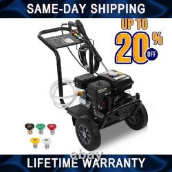 GEARZAAR Petrol Pressure Washer 240BAR 3500PSI Jet Wash High Power Jet 5 Nozzles