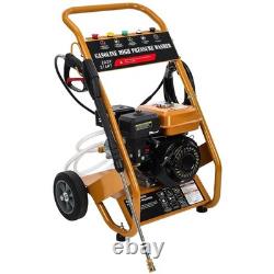 GEARZAAR Petrol Pressure Washer 6.5HP 3950 PSI 5 Nozzles Jet Wash High Power Jet