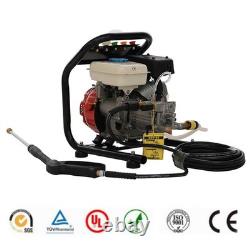Garden High Pressure Washer Power 3HP Petrol Jet Wash Cleaner with Barrel & Hose