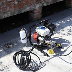 Garden High Pressure Washer Power 3HP Petrol Jet Wash Cleaner with Barrel & Hose