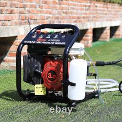 Garden High Pressure Washer Power 3HP Petrol Jet Wash Cleaner with Barrel & Hose