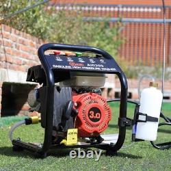 Garden High Pressure Washer Power 3HP Petrol Jet Wash Cleaner with Barrel & Hose
