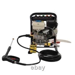 Garden High Pressure Washer Power 3HP Petrol Jet Wash Cleaner with Barrel & Hose