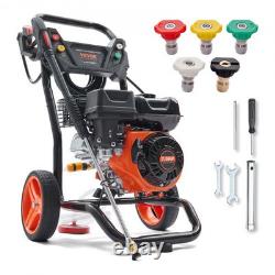 Gas Pressure Washer 3600 PSI 26 GPM Copper Pump 5 Nozzles Powerful For Cleaning