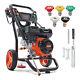 Gas Pressure Washer, 3600 Psi 2.6 Gpm, Gas Powered Pressure Washer With Copper