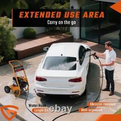 Gearzaar Petrol Pressure Washer Max 3950PSI 6.5HP High Power Jet Recoil Start