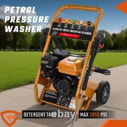Gearzaar Petrol Pressure Washer Max 3950PSI 6.5HP High Power Jet Recoil Start