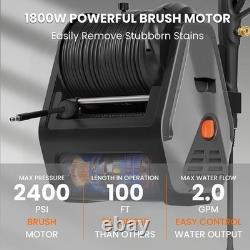 Giraffe Tools UK 2400 PSI Grandfalls Wall Mounted Power Washer, 2.0 GPM Electric