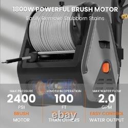 Giraffe Tools UK 2400 PSI Grandfalls Wall Mounted Power Washer, 2.0 GPM Electric