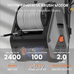 Giraffe Tools UK 2400 PSI Grandfalls Wall Mounted Power Washer, 2.0 GPM Electric