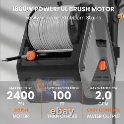 Giraffe Tools UK 2400 PSI Grandfalls Wall Mounted Power Washer, 2.0 GPM Electric