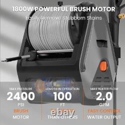 Giraffe Tools UK 2400 PSI Grandfalls Wall Mounted Power Washer, 2.0 GPM Electric