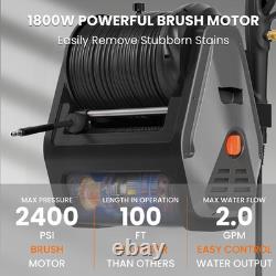 Giraffe Tools UK 2400 PSI Grandfalls Wall Mounted Power Washer, 2.0 GPM Electric