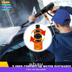 HSHa Cordless Pressure Washer 21V 652 PSI 6-in-1 Nozzle Battery Powered New