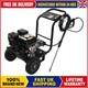 Heavy Duty 3500psi Petrol Pressure Washer 240bar 5 Nozzles Jet Washer High Power