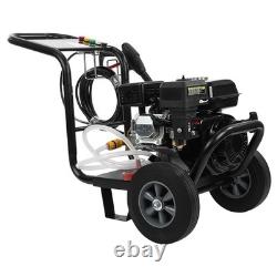 Heavy Duty 3500PSI Petrol Pressure Washer 240BAR 5 Nozzles Jet Washer High Power