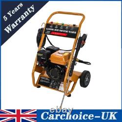 Heavy Duty 3950PSI Petrol Pressure Washer 7HP 5 Nozzles Jet Washer High Power