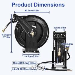 Heavy Duty 4000 PSI Power Washer Hose Reel 3/8 x 15M Jet Wash