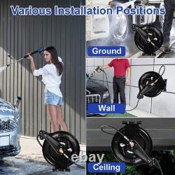 Heavy Duty 4000 PSI Power Washer Hose Reel 3/8 x 15M Jet Wash