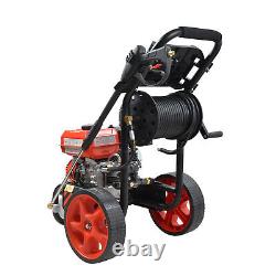 Heavy Duty 7HP 2500PSI Powered Petrol Driven Pressure Jet Wheel Washer Cleaner