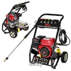 Heavy Duty 7.0HP Pressure Washer Gasoline Engine High Power Jet Cleaner Garden