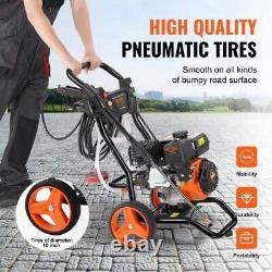 High Power 3400 PSI Gas Pressure Washer 2.6 GPM 5 Nozzle Set for Car Cleaning