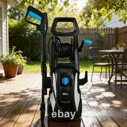 High Power Jet Washer Sprayer Patio Deck Wall Cleaner Hose Reel Trolley 1958PSI