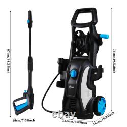 High Power Jet Washer Sprayer Patio Deck Wall Cleaner Hose Reel Trolley 1958PSI