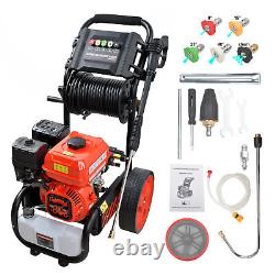 High Power Petrol Pressure Washer 20M Hose 2465PSI Jet Wash Car Cleaner Full Kit