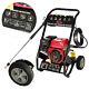 High Power Petrol Pressure Washer 2500psi 7hp Jet Cleaner Washing Garden Wheeled