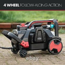 High Power Pressure Washer, 140 Bar/2030 PSI, 4 Wheel Motion, Ewbank AQUAROVER