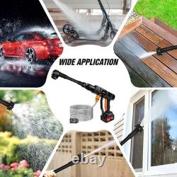 High-Pressure 652 PSI Portable Washer with Adjustable Nozzle & Battery Power