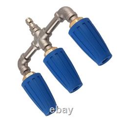 High Pressure Power Washer Rotating Triple Turbo Nozzle Spray Tip 4000PSI