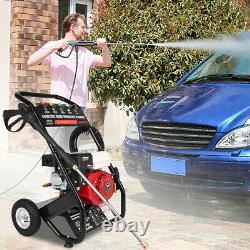 High Pressure Washer 300PSI/220BAR Petrol Power Jet Car Wash Cleaner 10M Hose