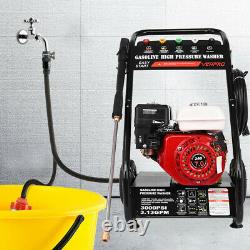 High Pressure Washer 300PSI/220BAR Petrol Power Jet Car Wash Cleaner 10M Hose