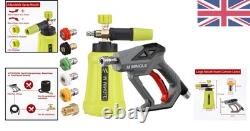 High Pressure Washer Gun Snow Foam Lance, 4000 PSI Cannon Foam Blaster Power