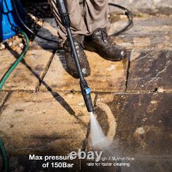 Hyundai 150Bar / 2175psi Electric Pressure Washer, 2000W Powerful Motor