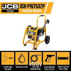 JCB Petrol Pressure Washer 3100psi / 213bar powerful 7.5hp JCB-PW7532P