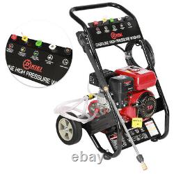 Jet Mobile Petrol High Pressure Washer Engine Cleaner 8 HP 3000psi Power Wheeled