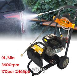 Jobsite Petrol Pressure Washer Compact 2200 PSI 7.5HP High Power Jet Garden Car